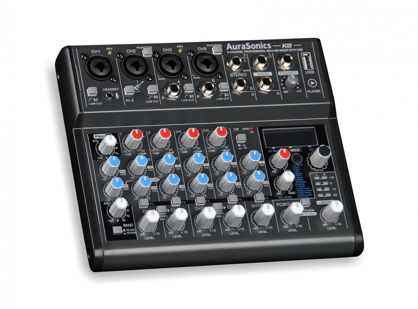 AuraSonics K8 компактный микшерный пульт в Шадринске
