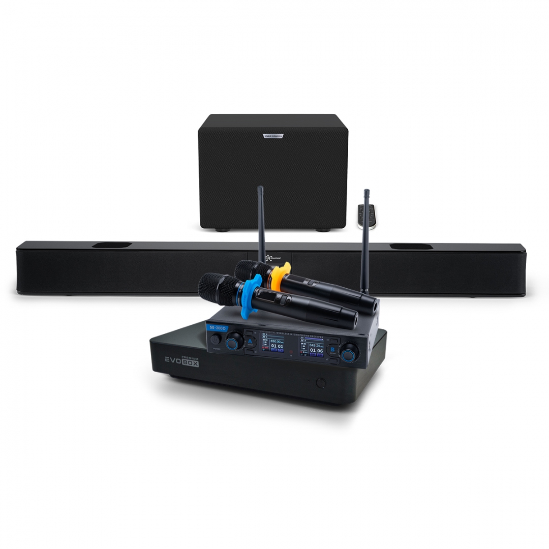 Hi-End караоке-система EVOBOX Premium + EvoSoundBar (саундбар с караоке) в Шадринске