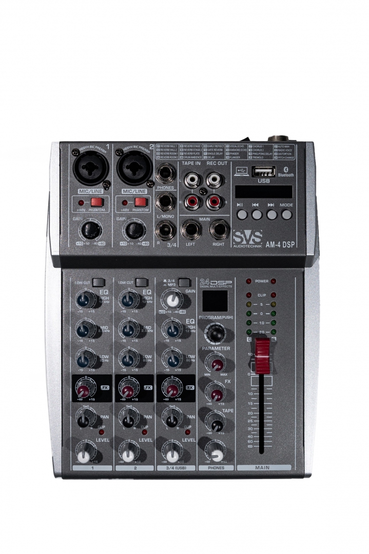 SVS Audiotechnik mixers AM-4 DSP Аналоговый микшерный пульт, 4-канала в Шадринске