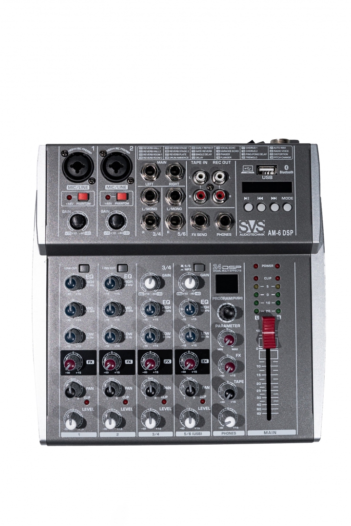 SVS Audiotechnik mixers AM-6 DSP Микшерный пульт аналоговый, 6-канальный SVS Audiotechnik mixers в Шадринске