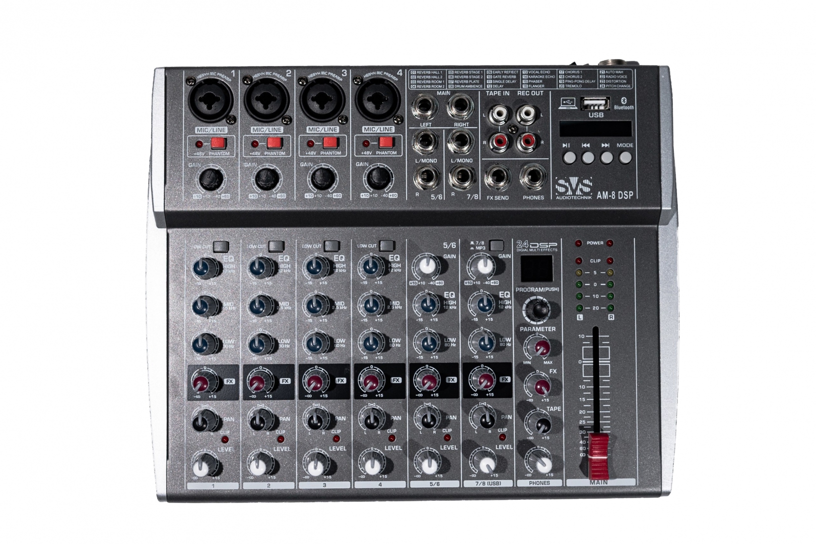 SVS Audiotechnik mixers AM-8 DSP Микшерный пульт аналоговый, 8-канальный в Шадринске